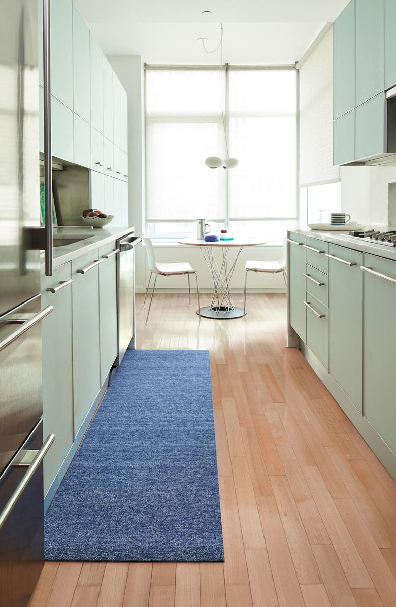 Chilewich Heathered Indoor/Outdoor Utility Mat, Alternate, color, Cornflower