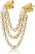 Anita Ko Bianca 18k Gold Diamond Double Earrings