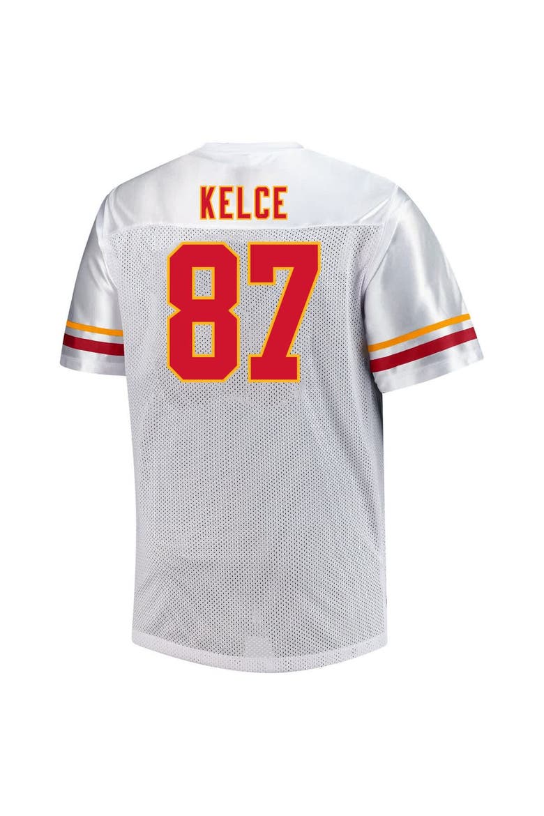 Men's Fanatics Travis Kelce White Kansas City Chiefs Big & Tall V-Neck Fashion Jersey, Alternate, color, White