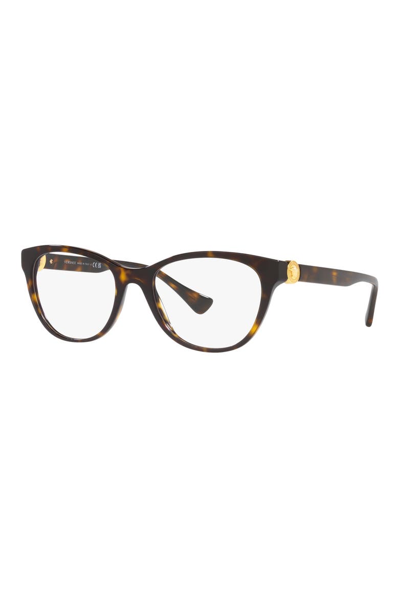 55mm Cat Eye Optical Glasses, Alternate, color, HAVANA