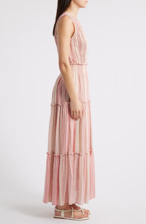 Rails Loulou Stripe Sleeveless Linen Blend Maxi Dress