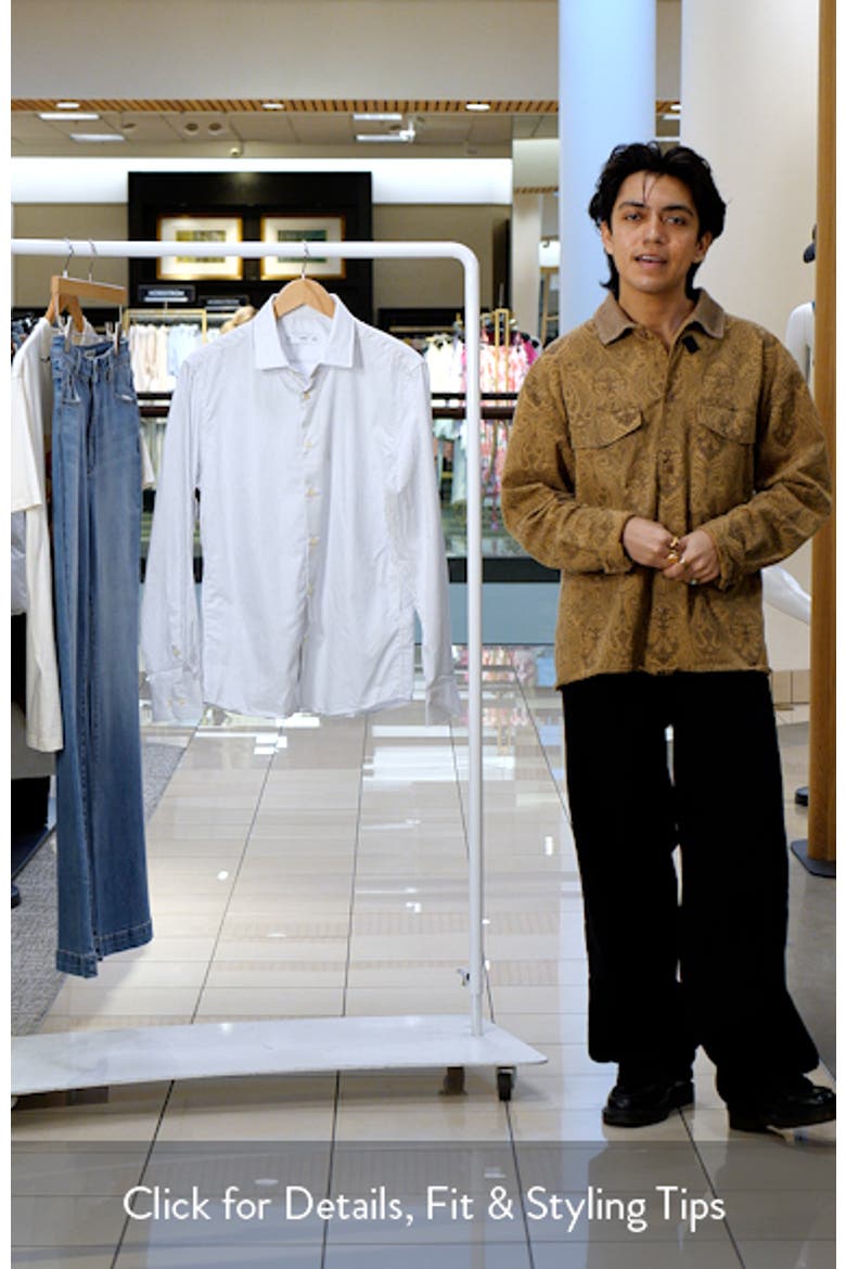 Slim Fit Stripe Button-Up Shirt video
