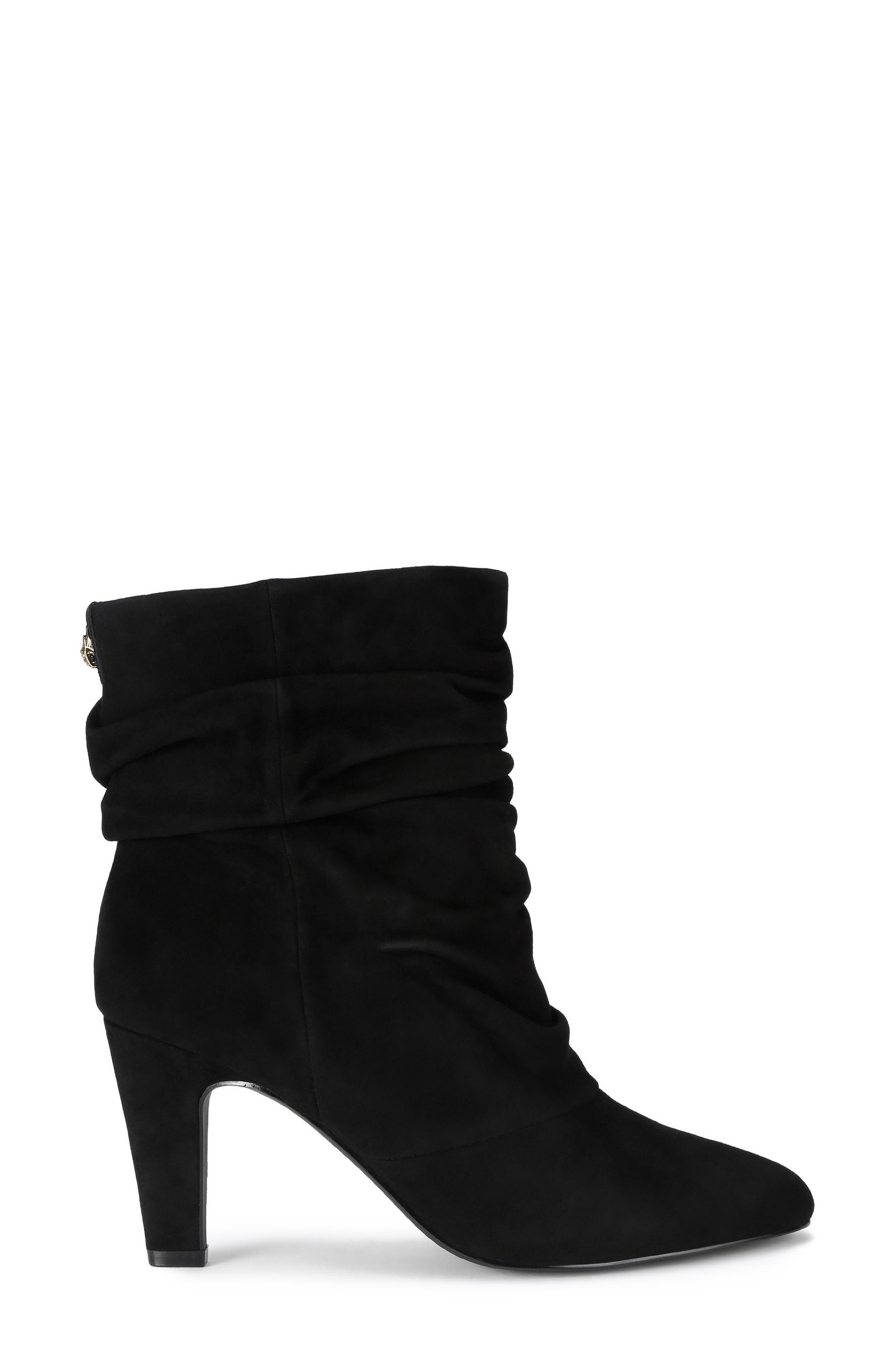 Elizabeth Slouch Leather Bootie, Alternate, color, BLACK