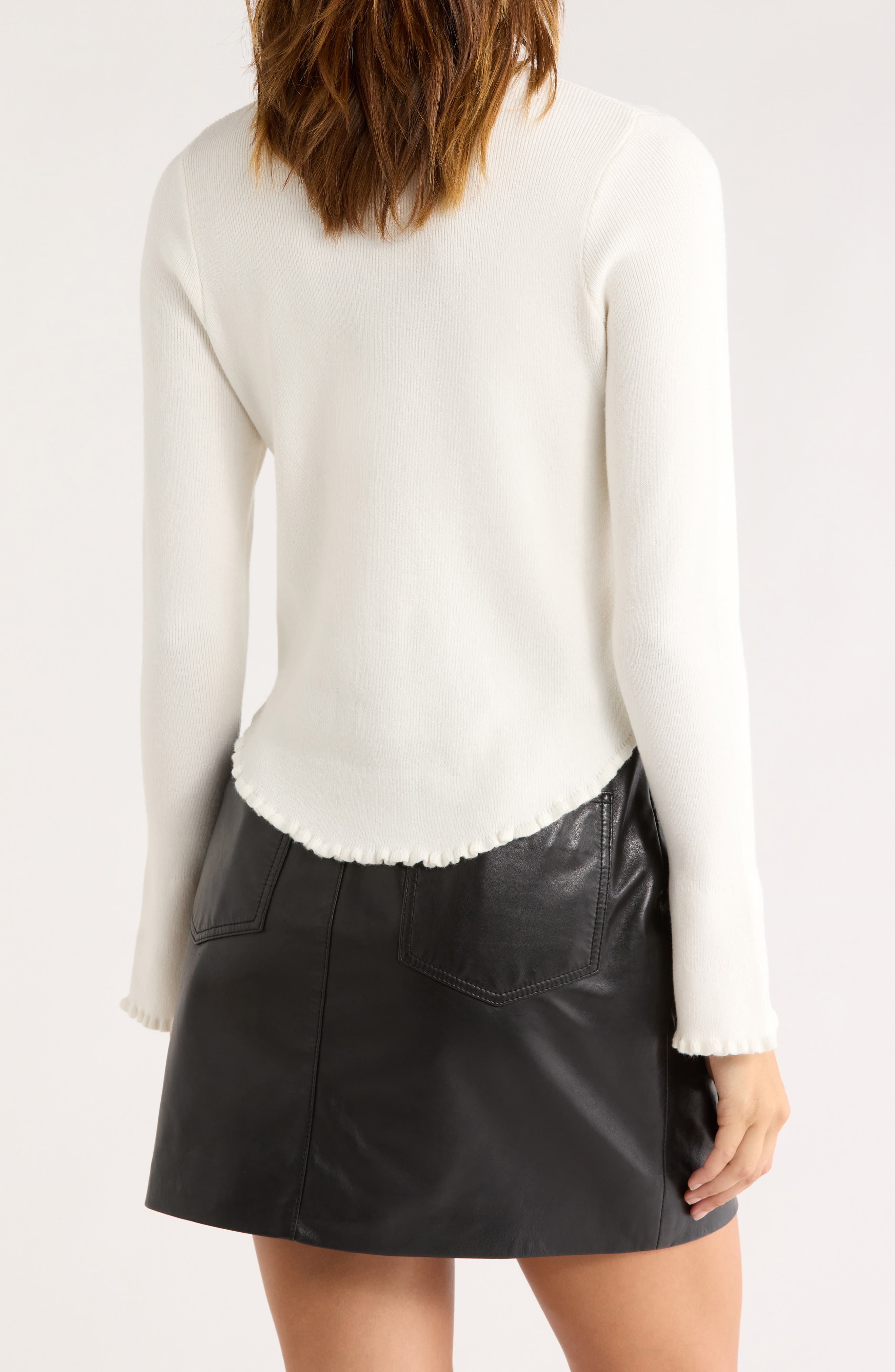 Rosette Bell Sleeve Sweater - image 2