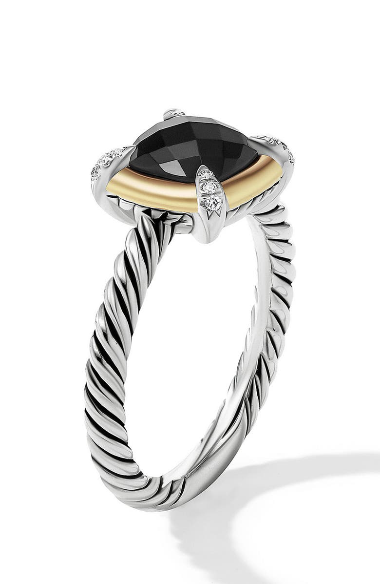 David Yurman Petite Chatelaine<sup>®</sup> Ring with Semiprecious Stone and Diamonds, Alternate, color, 