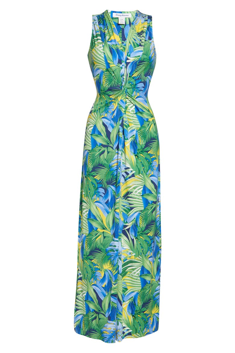 Hot Tropic Maxi Dress, Alternate, color, ISLAND NAVY