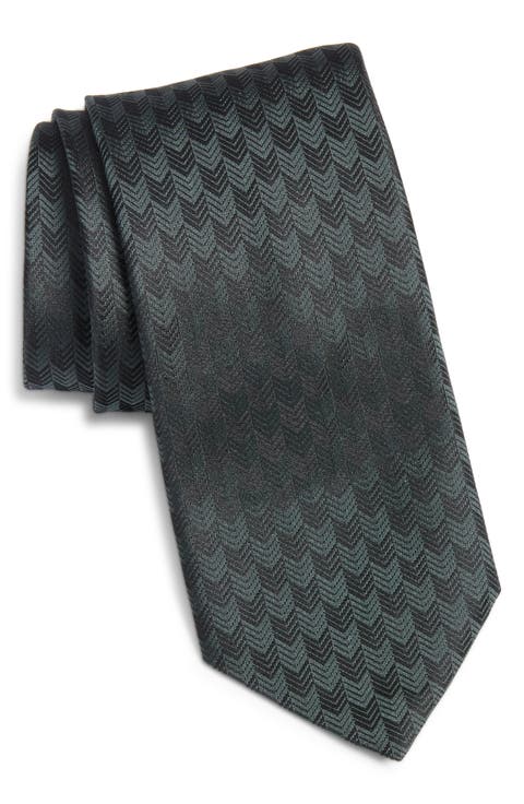 Geometric Silk Tie