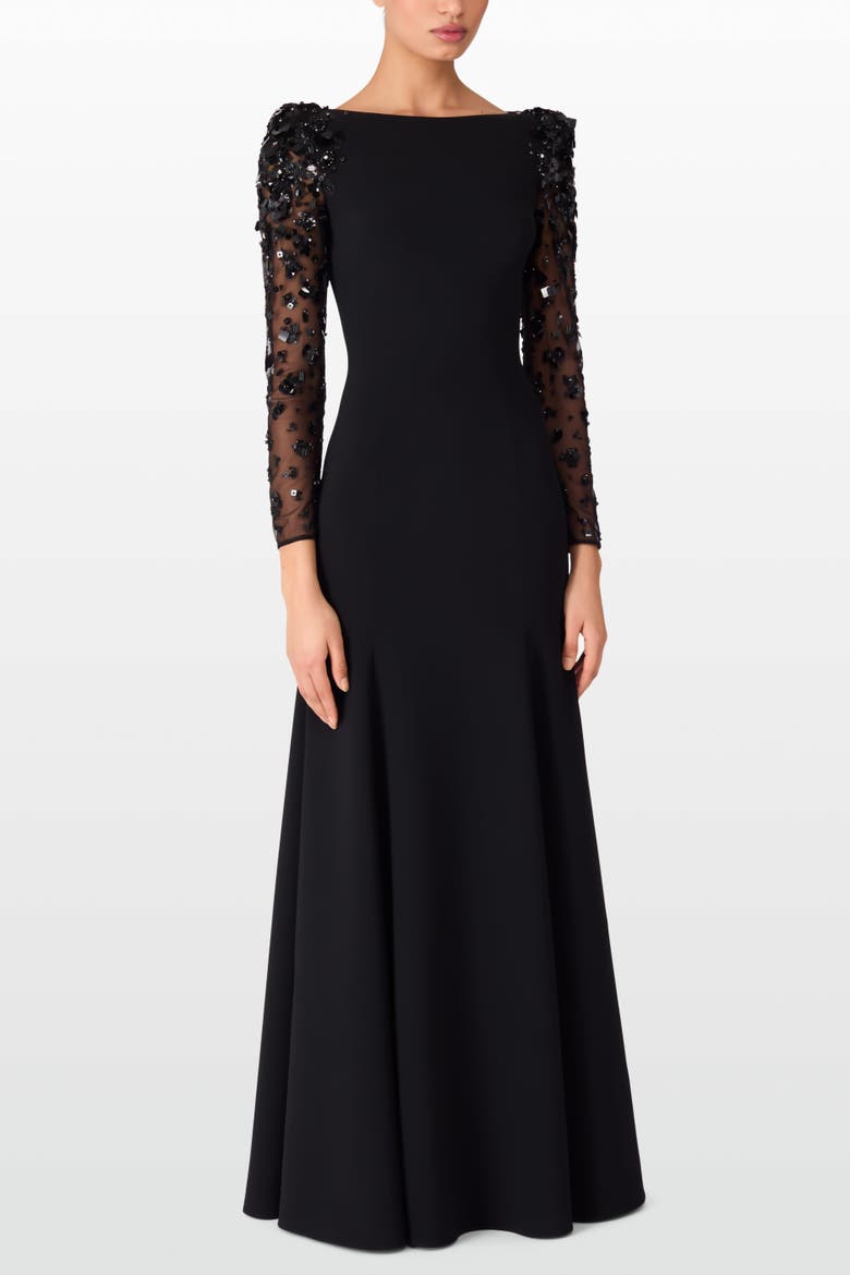 Sylvia Maxi Dress, Alternate, color, Liquorice