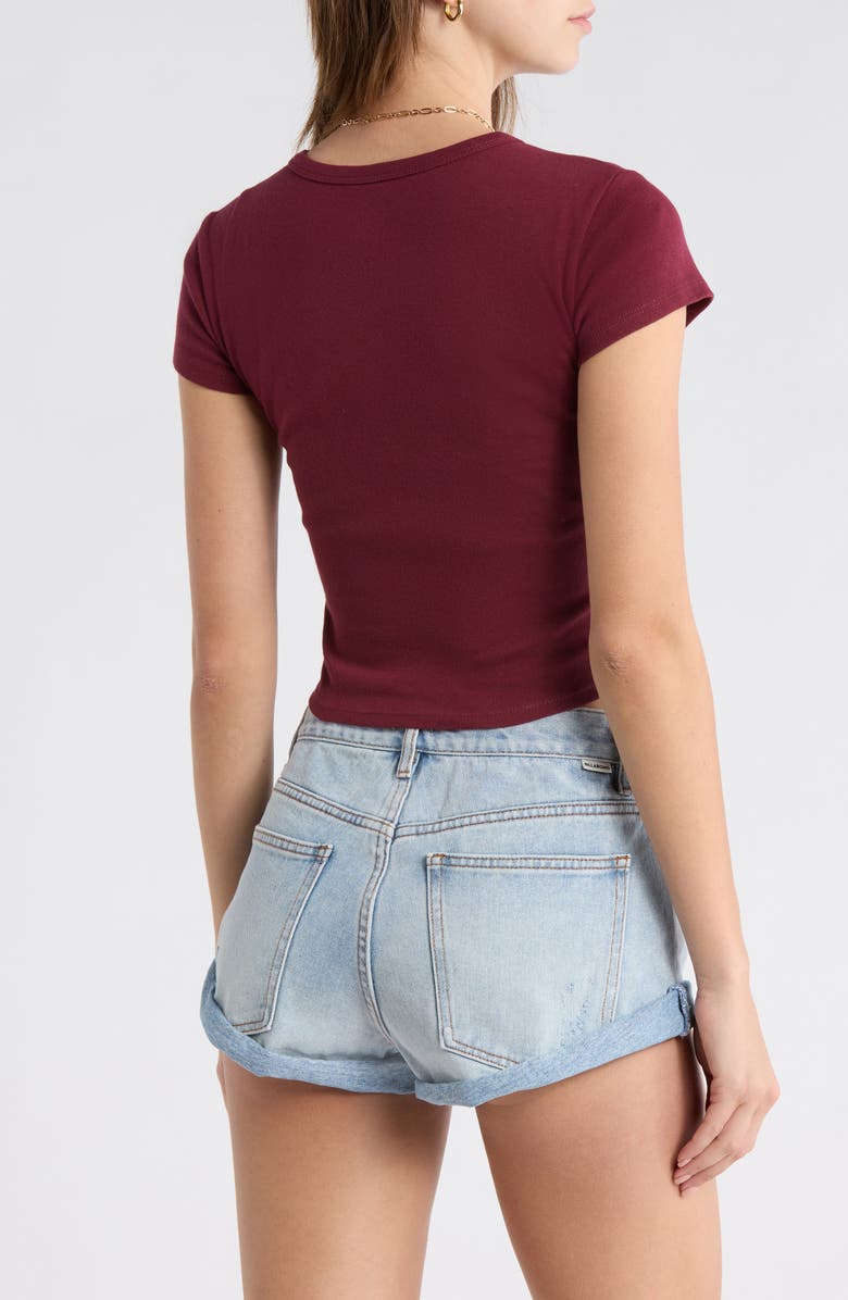 Billabong Catch Some Sun Graphic Baby Tee, Alternate, color, Red Dahlia