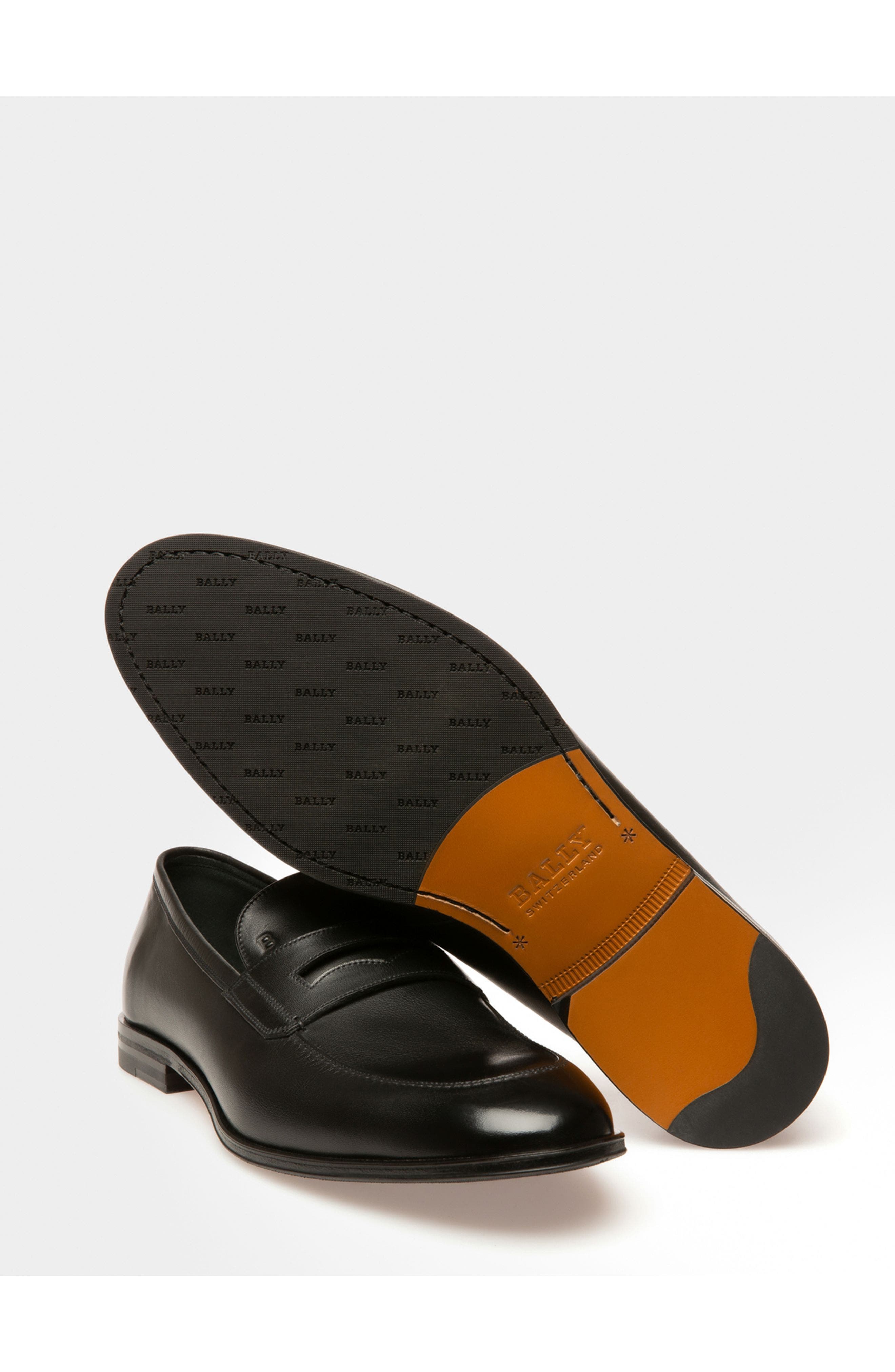 Bally Webb Leather Loafers In Leather, Alternate, color, 