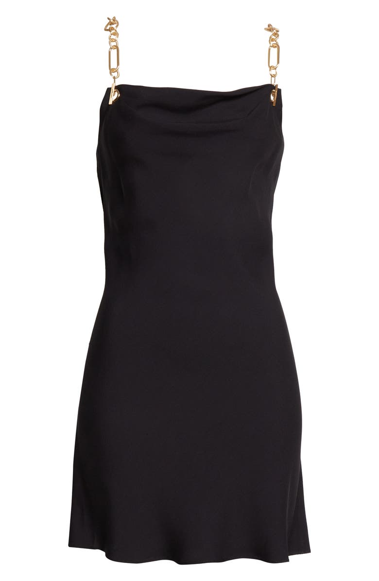 Cult Gaia Chain Strap Silk Blend Dress, Alternate, color, 