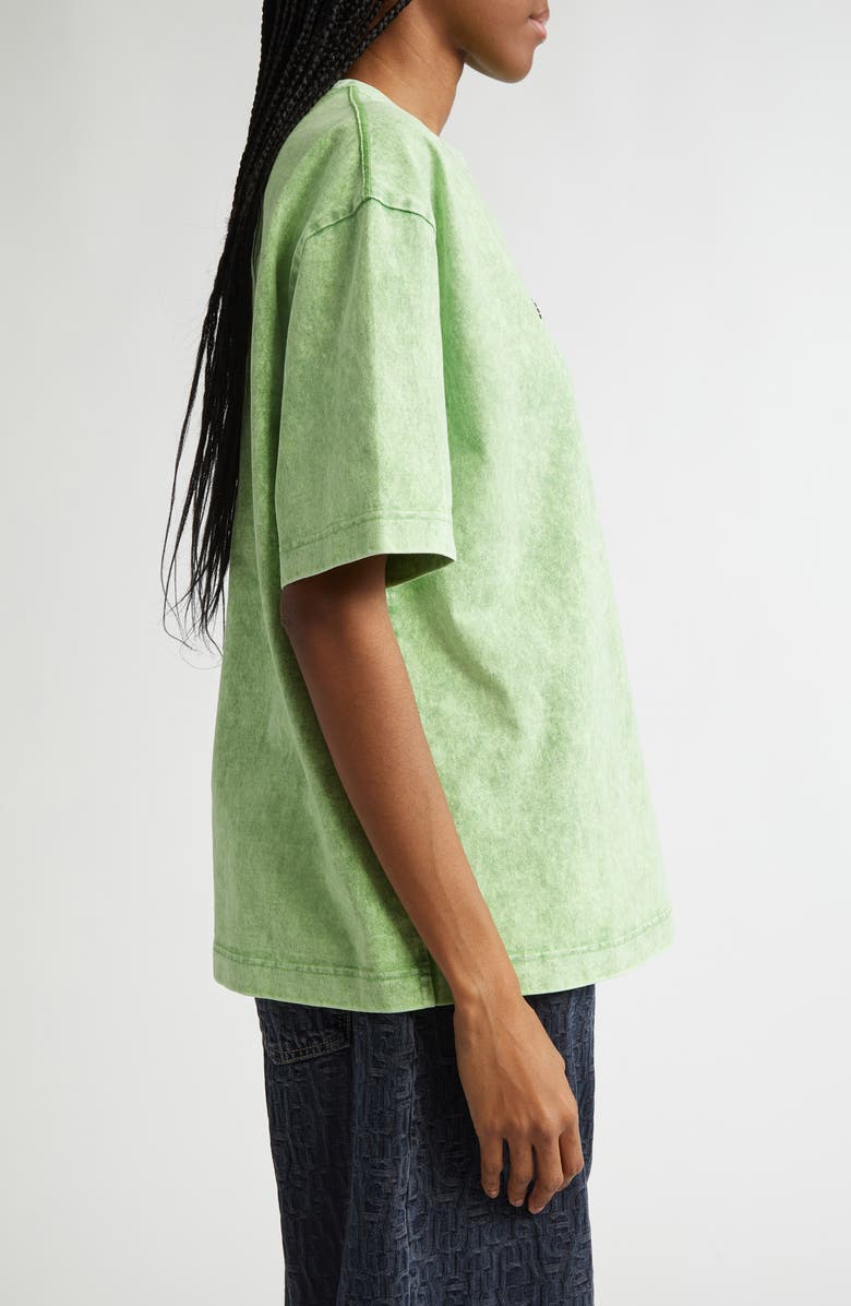 Acne Studios Exford Relaxed Fit Diamanté Logo T-Shirt, Alternate, color, 