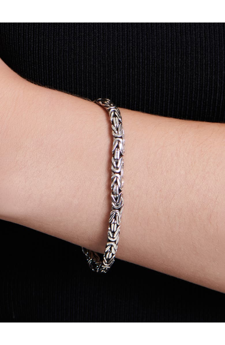 DEVATA Borobudur Oval Chain Bracelet in Sterling Silver, 6mm, Alternate, color, Silver