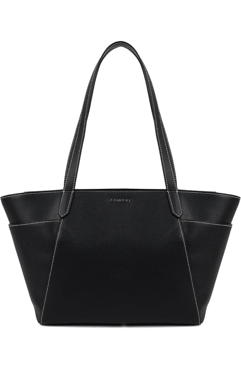 Lambert Opale - Vegan Leather Tote Bag, Main, color, Black