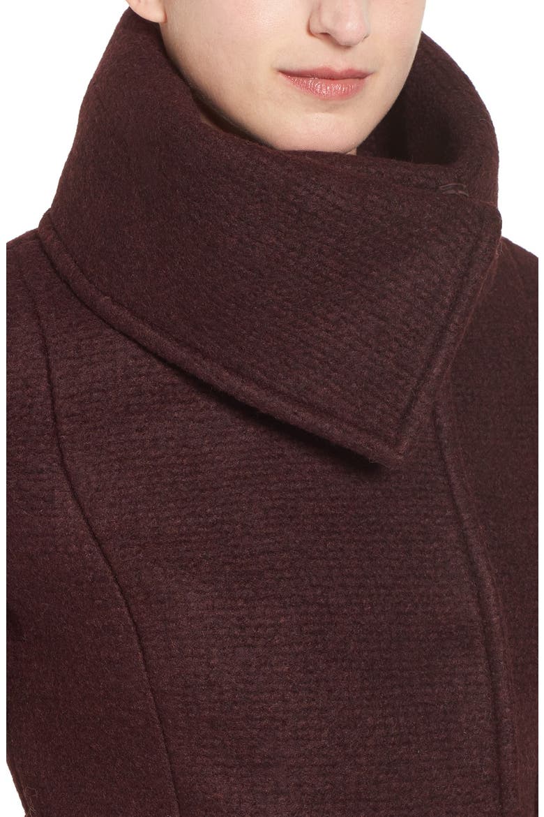 Oversize Collar Coat, Alternate, color, BORDEAUX