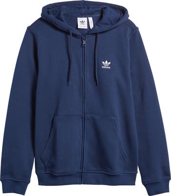 Adidas originals trefoil zip hoodie on sale