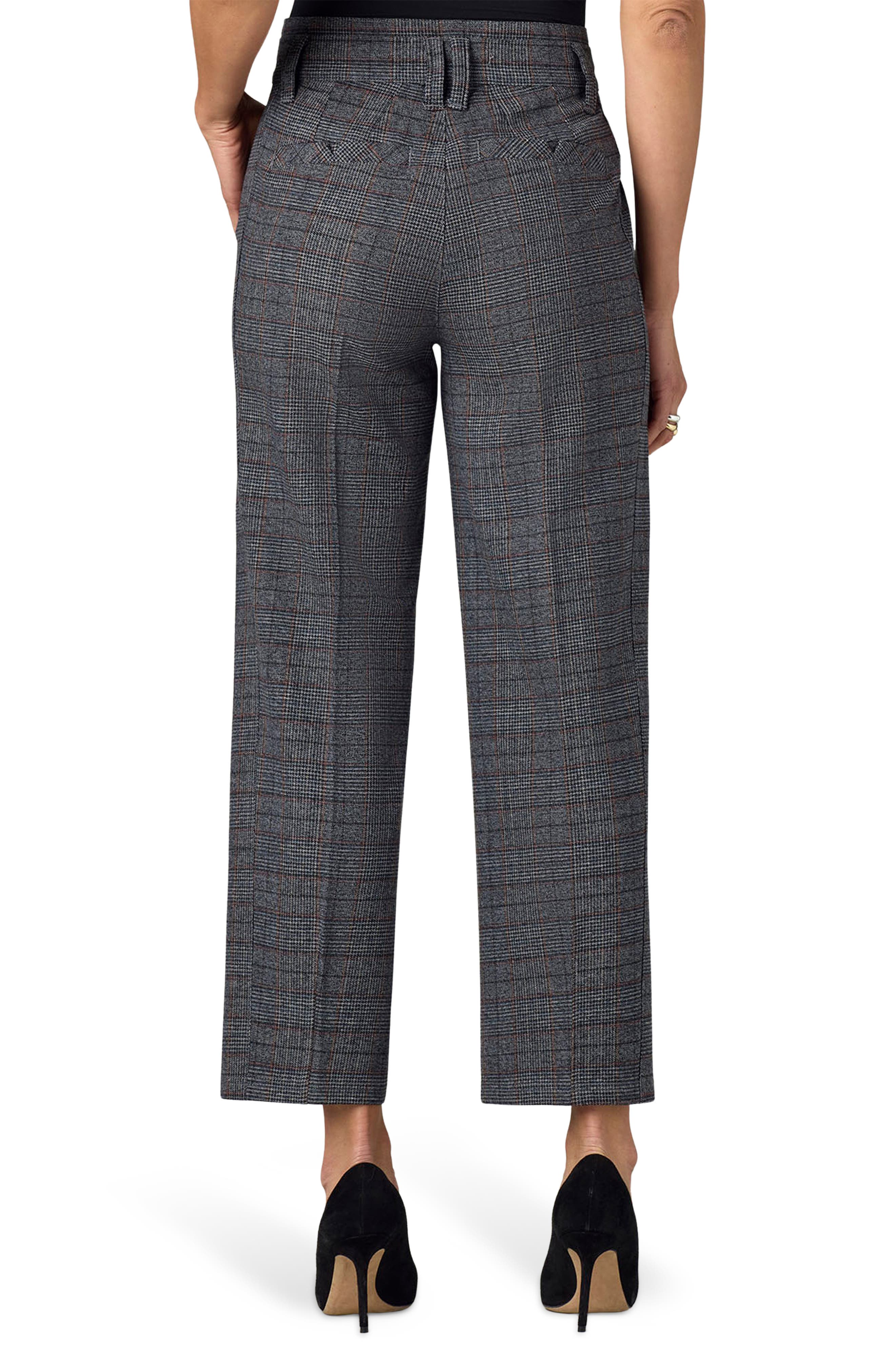 Женские брюки Wit & Wisdom Skyrise Plaid High Waist Straight Leg Ankle Trousers — фото 2
