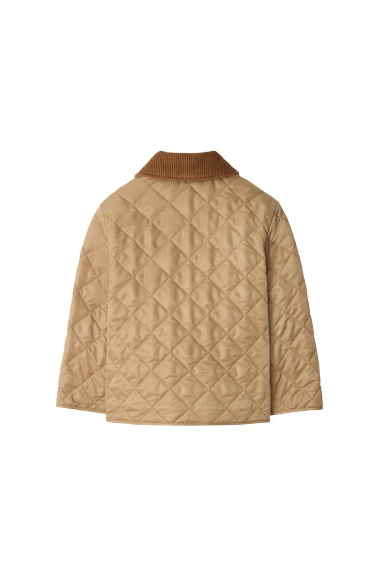 Burberry Quilted Barn Jacket, Alternate, color, Sand Beige