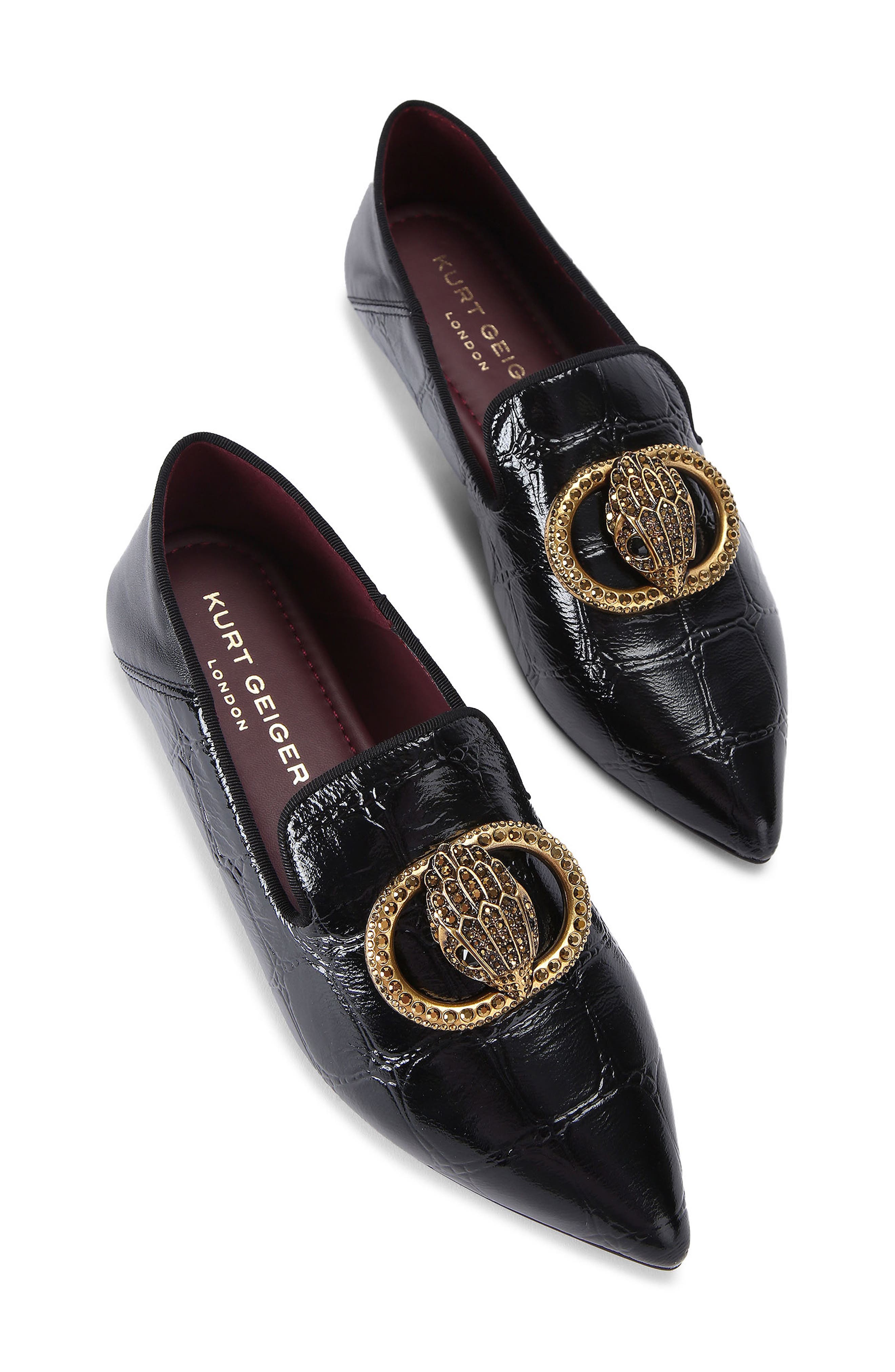 Kurt Geiger London Chelsea Flat Loafer, Alternate, color, Black