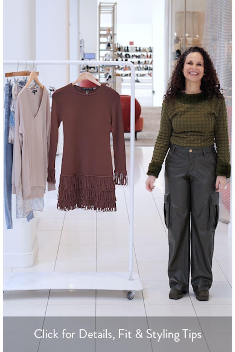 Loop Fringe Long Sleeve Minidress video