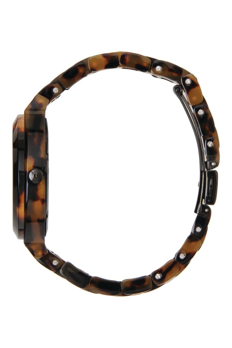 The Time Teller Acetate Bracelet Watch, 40mm, Alternate, color, TORTOISE
