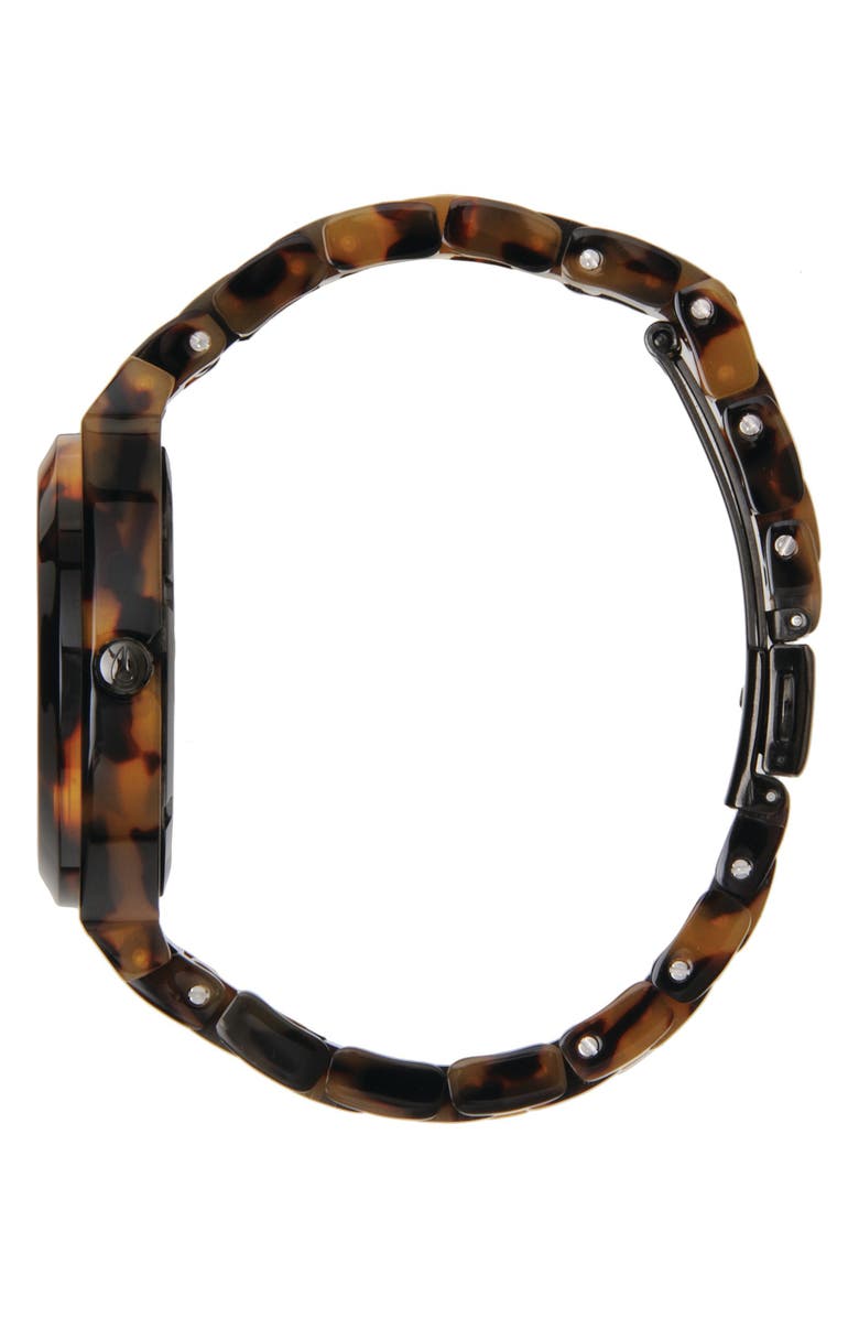 Nixon Time Teller Acetate Bracelet Watch, 40mm, Alternate, color, Tortoise