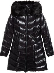 Moncler Fulmarus Hooded Down Puffer Jacket with Removable Faux Fur Trim