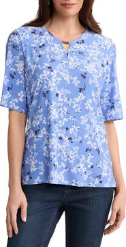 Jones New York Double Keyhole Top