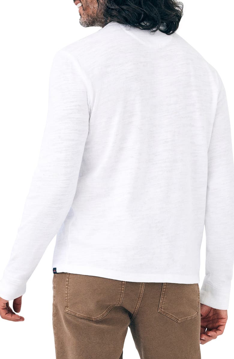 Faherty Sunwashed Long Sleeve Slub Organic Cotton T-Shirt, Alternate, color,
