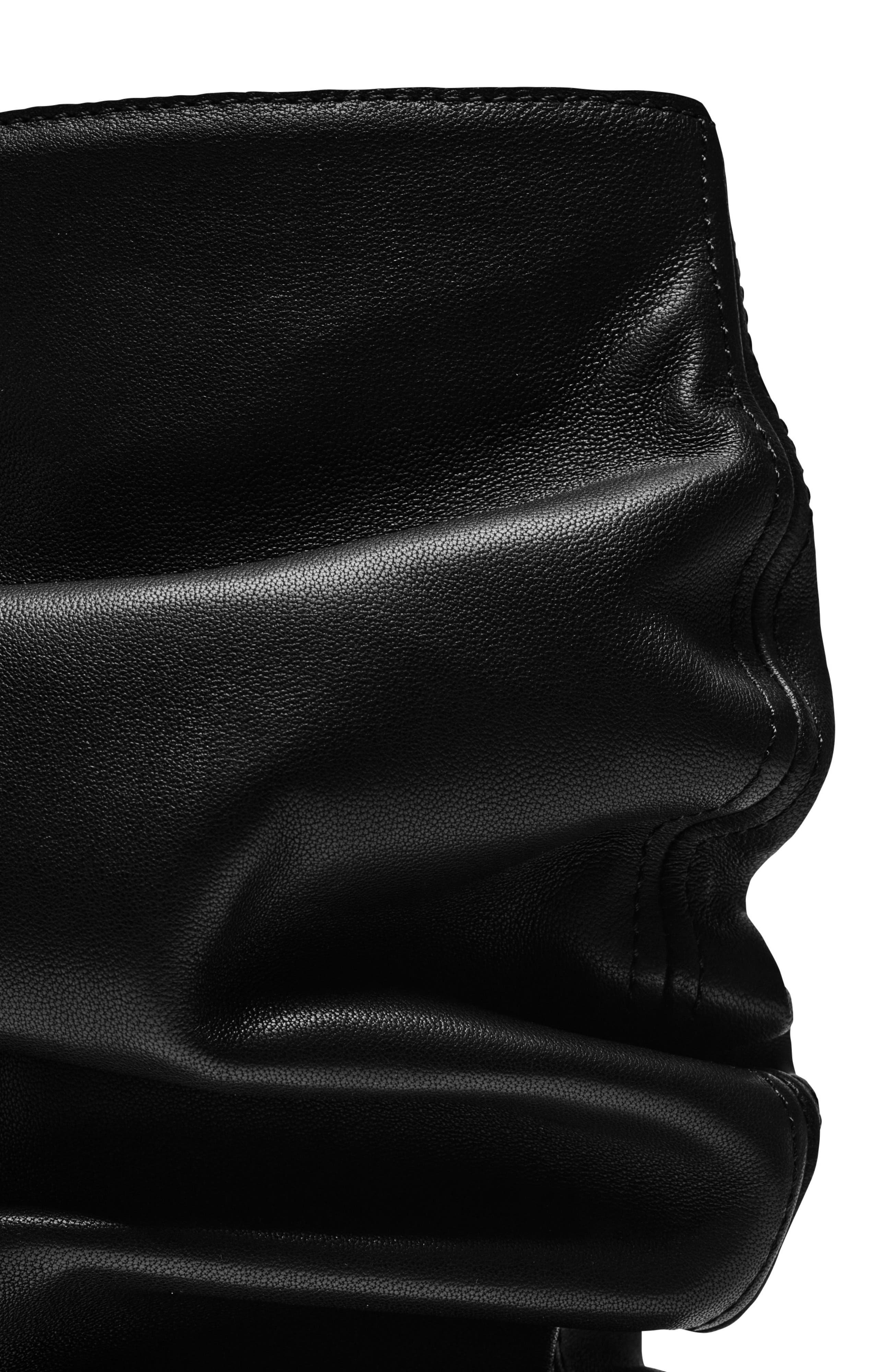 Balmain "No Wedge" smooth leather ankle boots, Alternate, color, Black