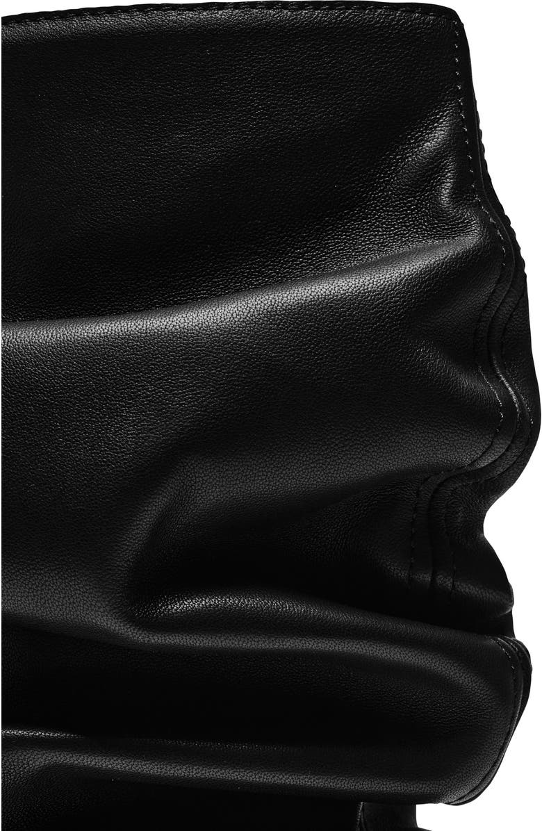 Balmain "No Wedge" smooth leather ankle boots, Alternate, color, Black