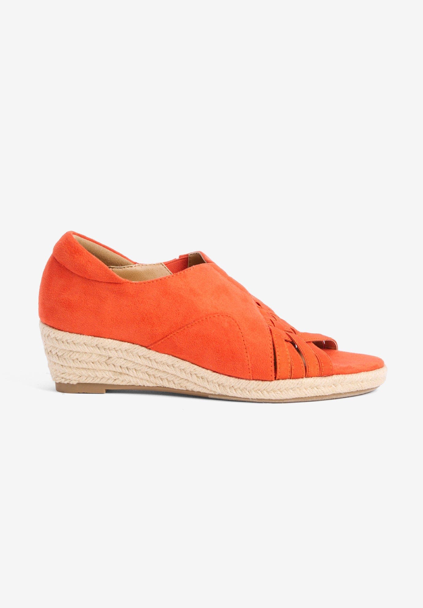 Comfortview The Beckett Espadrille, Alternate, color, Red Orange