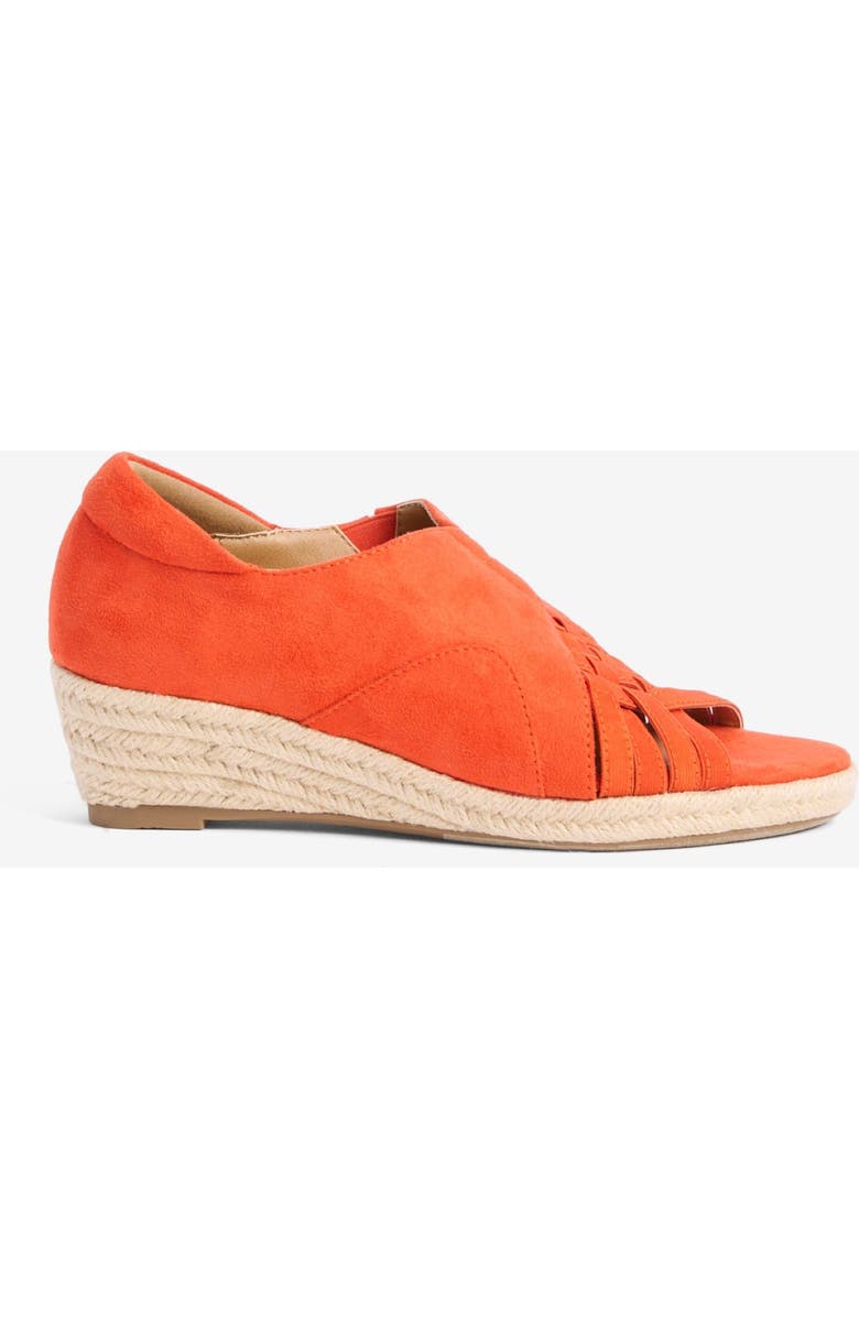 Comfortview The Beckett Espadrille, Alternate, color, Red Orange