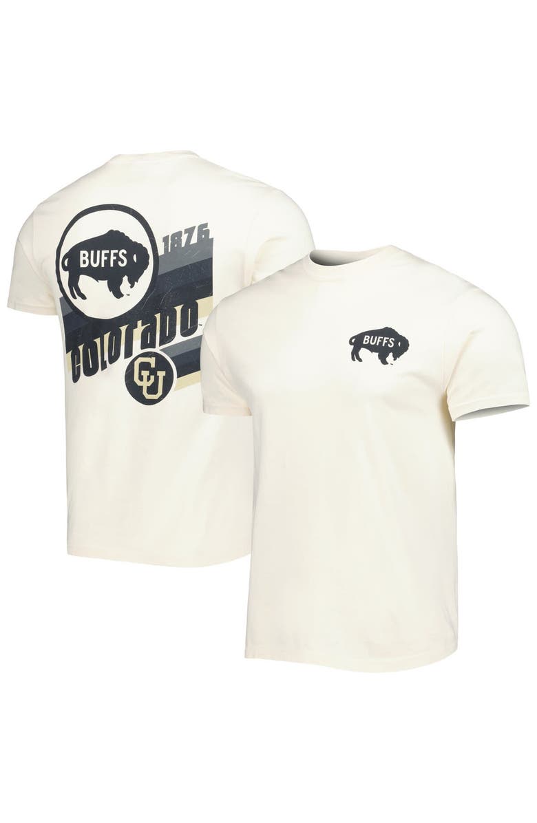 IMAGE ONE Men's Cream Colorado Buffaloes Vault Vintage Comfort Color T-Shirt, Alternate, color, 