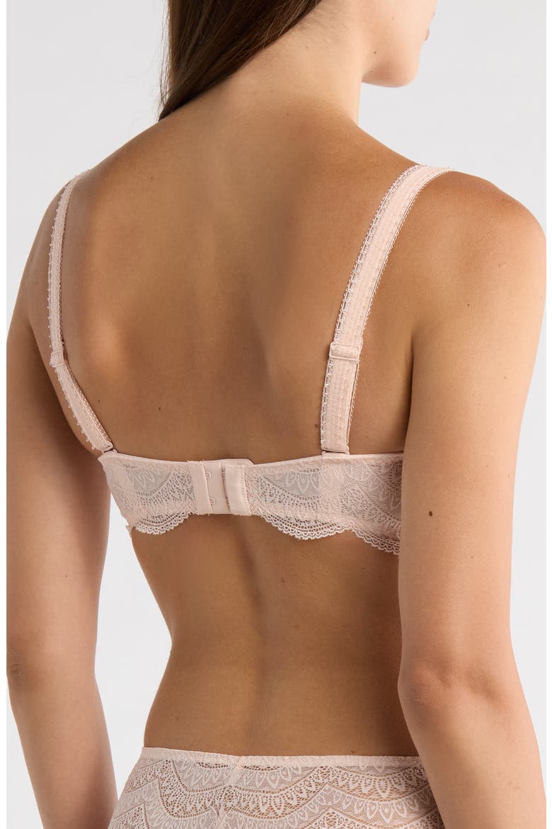 Karma Underwire Lace Demi Bra, Alternate, color, PETAL POWDER