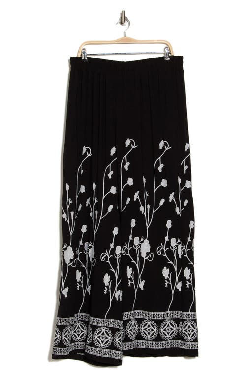 FORGOTTEN GRACE FORGOTTEN GRACE EMBROIDERED WIDE LEG PANTS