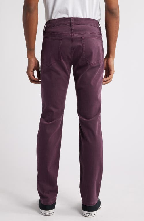 Frame L'homme Slim Fit Five-pocket Twill Pants In Purple