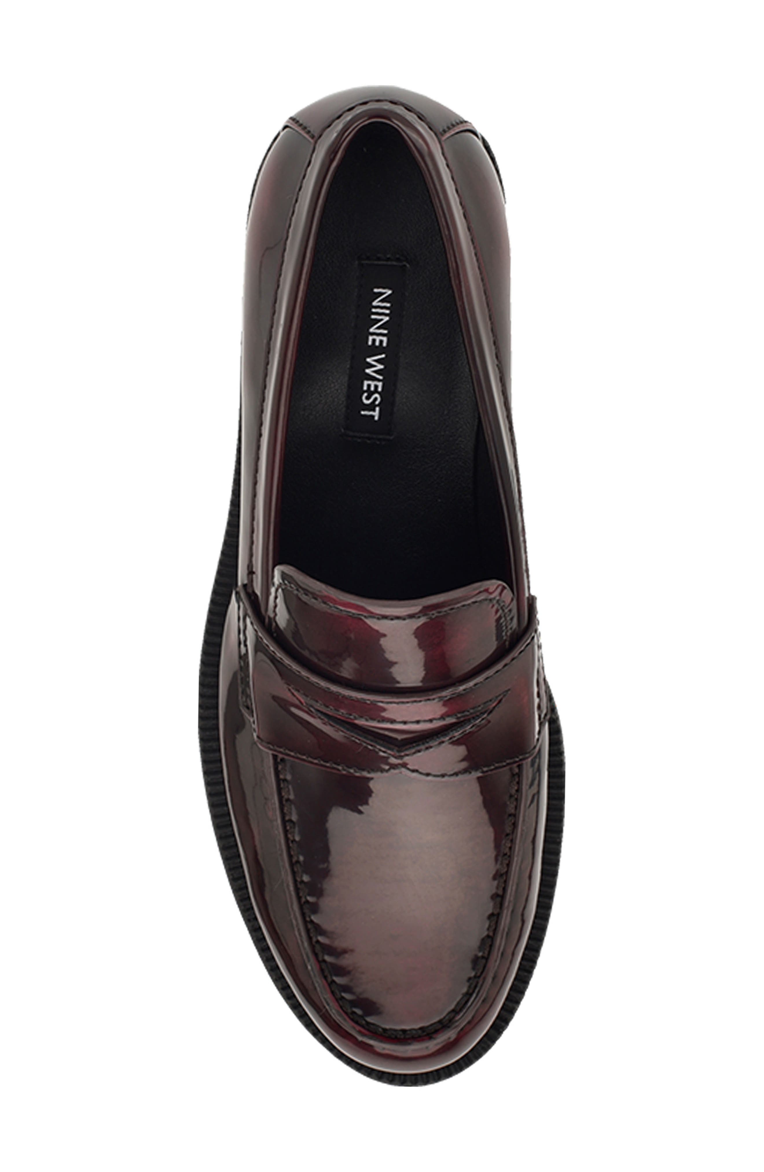 Berg Penny Loafer, Alternate, color, DARK RED