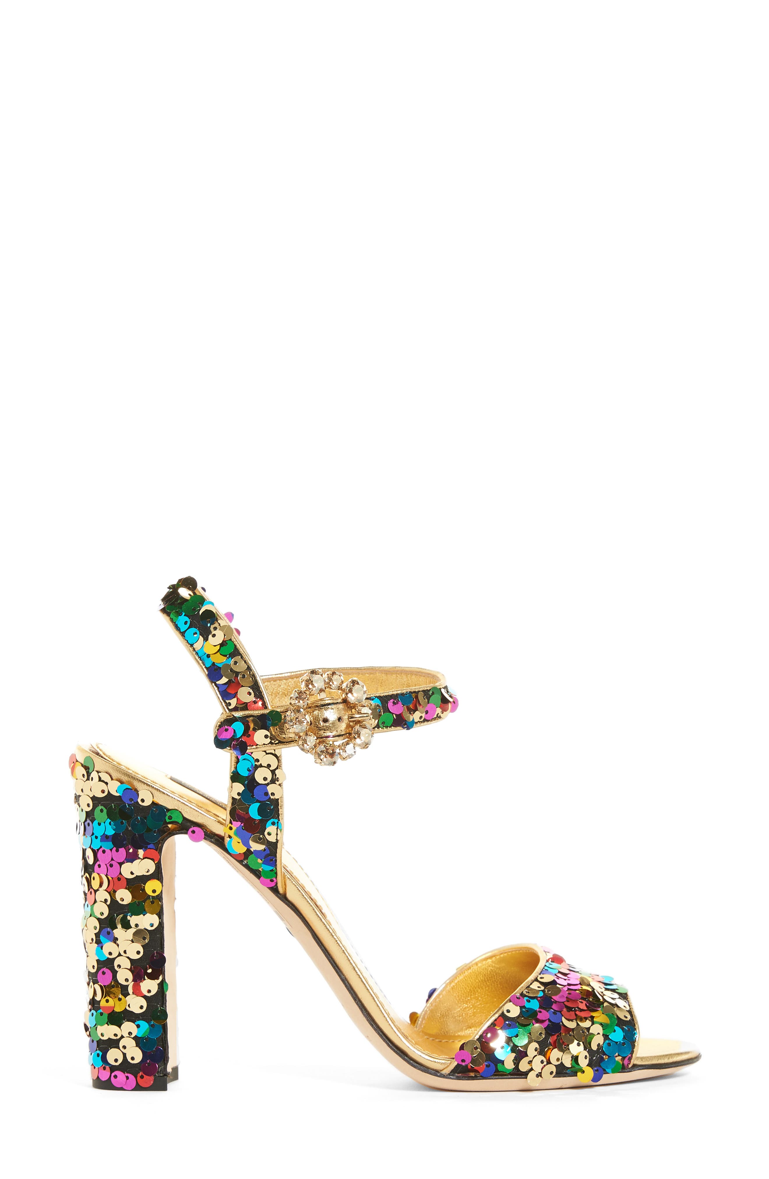 Dolce&Gabbana Sequin Sandal, Alternate, color, 