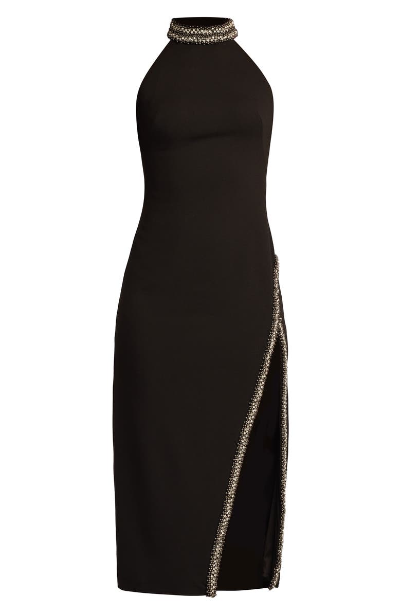 SHO by Tadashi Shoji Embellished Stretch Midi Dress, Alternate, color,