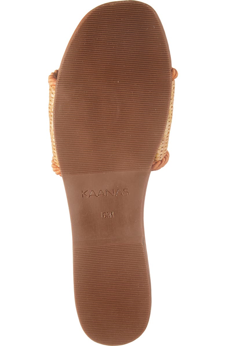 Kaanas Azurita Basketweave Slide Sandal, Alternate, color,