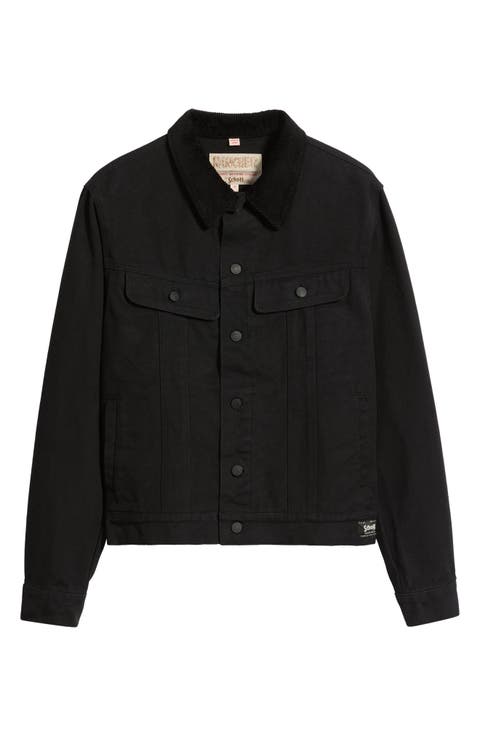 Cotton Canvas Trucker Jacket