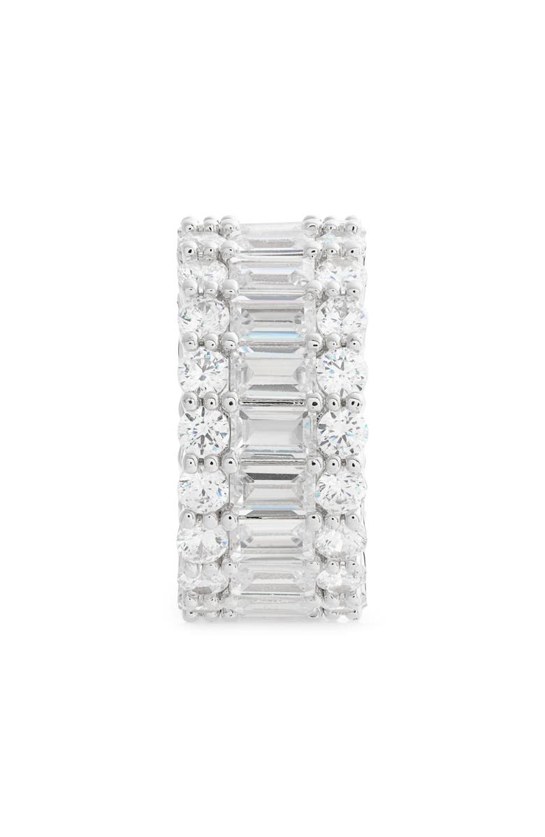 Nordstrom Channel Set Cubic Zirconia Wide Eternity Ring, Alternate, color, 