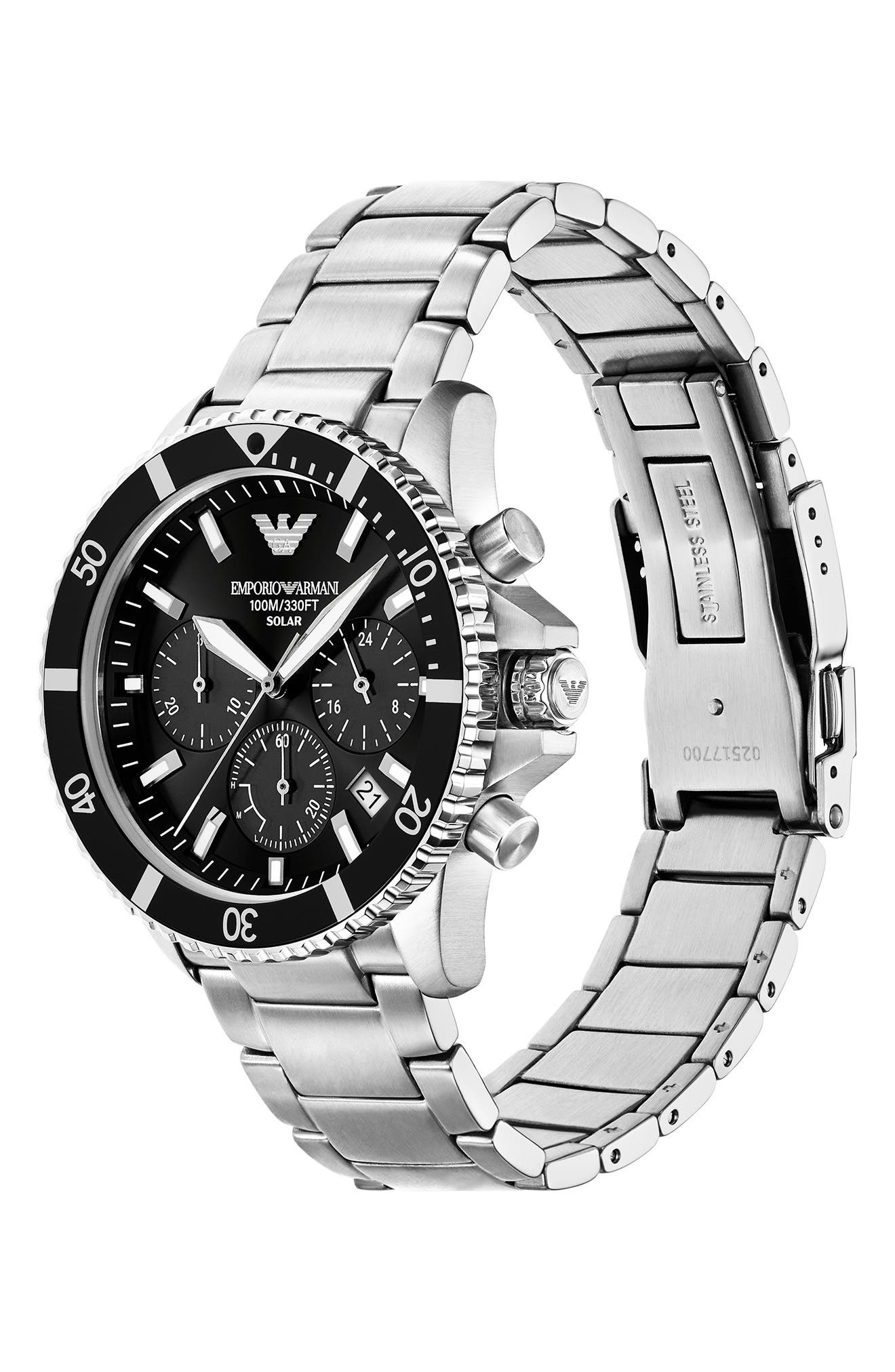 World Explorer Solar Chronograph Bracelet Watch, 43.5mm (Men