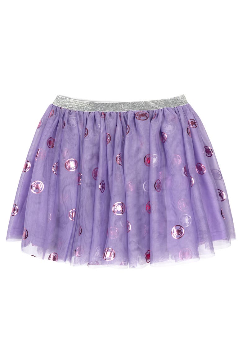 Spidey and His Amazing Friends T-Shirt and Tutu Skirt Set, Alternate, color, Spidey Ghost Purple