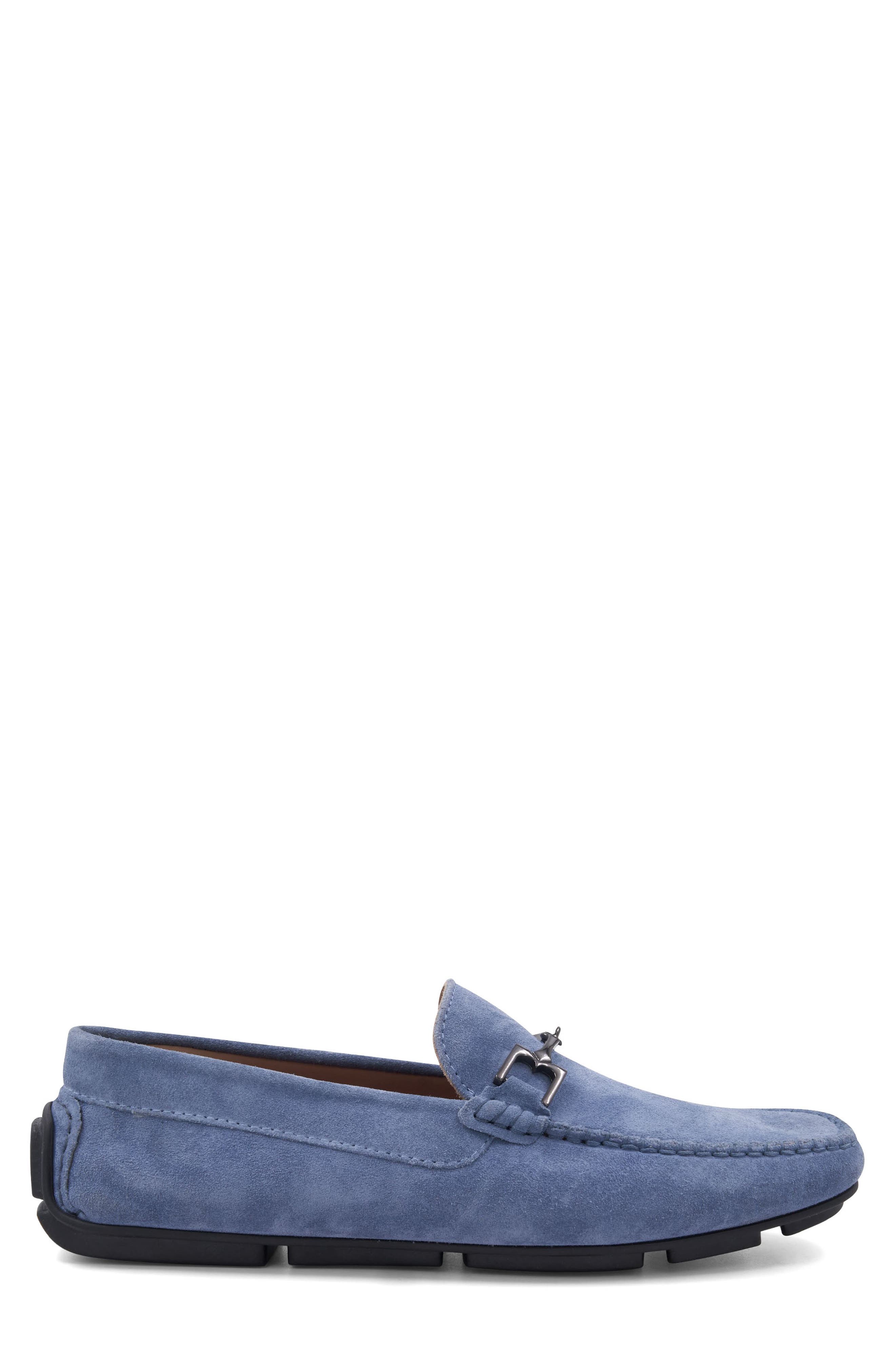 Bruno Magli Teramo Bit Driving Loafer, Alternate, color, Light Blue Suede