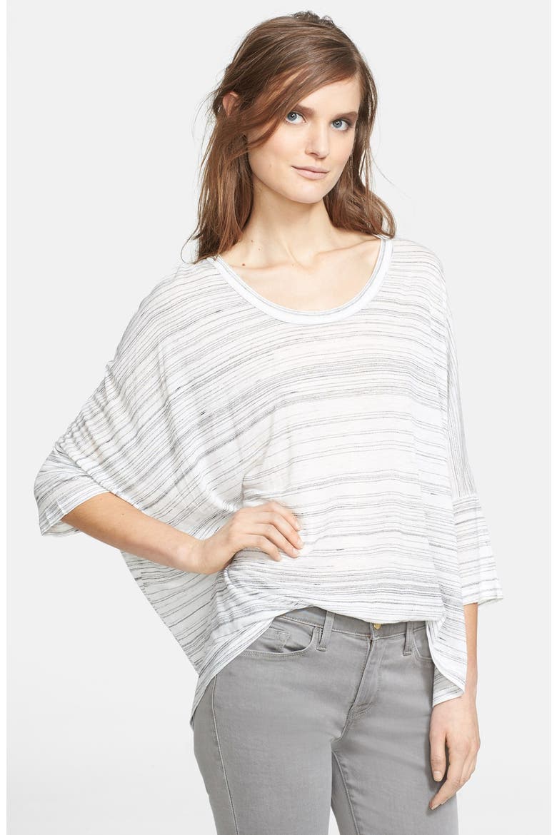 Oversized Tee, Main, color, NATURAL/ BLACK