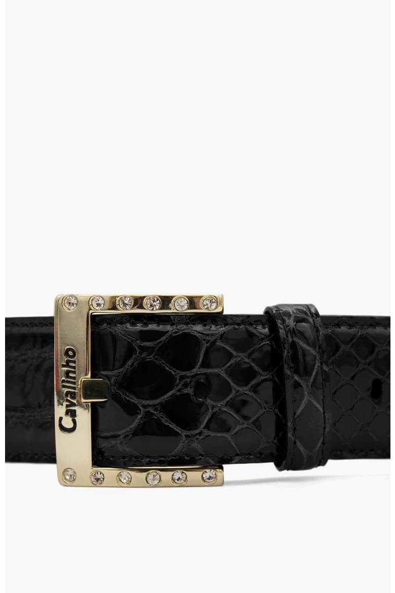 Gallop 808 Patent Leather Belt, Alternate, color, Black