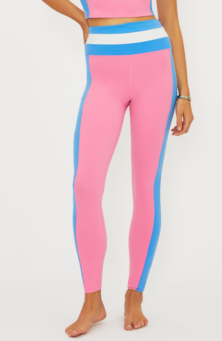 Beach Riot Mariella Colorblock Leggings, Main, color, Cosmos Colorblock