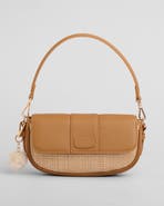 Pom Pom London Wilmington Mini Raffia Crossbody Bag
